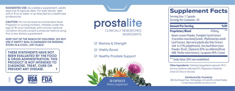 prostalite label